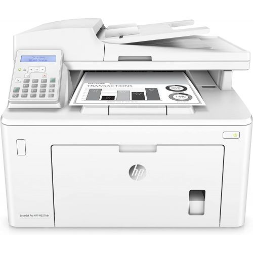 에이치피 HP Laserjet Pro M227fdn Monochrome All in One Laser Printer, Auto 2-Sided Printing, Mobile Print, Copy&Fax&Print&Scan, 2 LCD Display, 1200 x 1200 DPI, 30ppm, Ethernet Only, with Pr