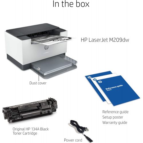 에이치피 HP LaserJet M209dwe Wireless Monochrome Printer with built-in Ethernet & fast 2-sided printing, HP+ and bonus 6 months Instant Ink (6GW62E)