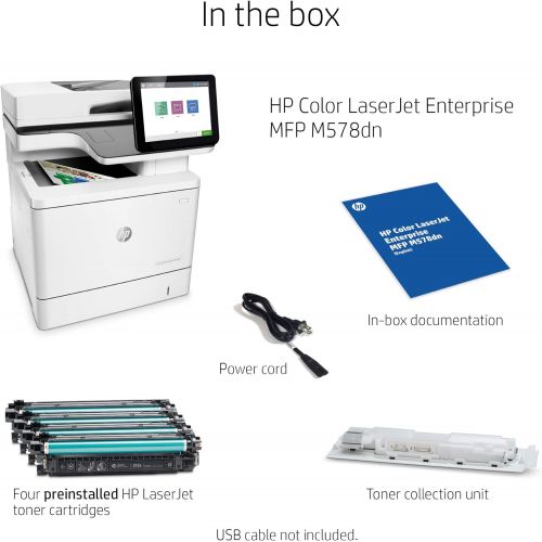 에이치피 HP Color LaserJet Enterprise Multifunction M578dn Duplex Printer (7ZU85A)