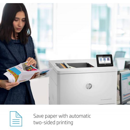 에이치피 HP Color LaserJet Enterprise M555x Duplex Printer with Extra Paper Tray (7ZU79A)