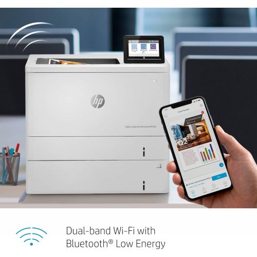 에이치피 HP Color LaserJet Enterprise M555x Duplex Printer with Extra Paper Tray (7ZU79A)