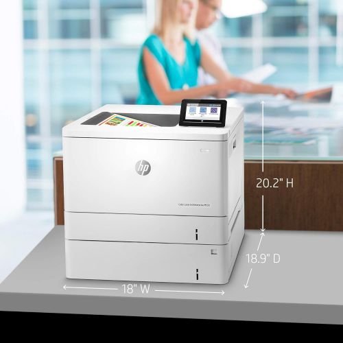 에이치피 HP Color LaserJet Enterprise M555x Duplex Printer with Extra Paper Tray (7ZU79A)