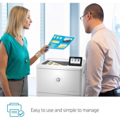 에이치피 HP Color LaserJet Enterprise M555x Duplex Printer with Extra Paper Tray (7ZU79A)