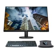 HP V27i 27 Inch FHD IPS LED-Backlit LCD Monitor Bundle with HDMI, Blue Light Filter, MK270 Wireless Keyboard and Mouse Combo, Gel Pad