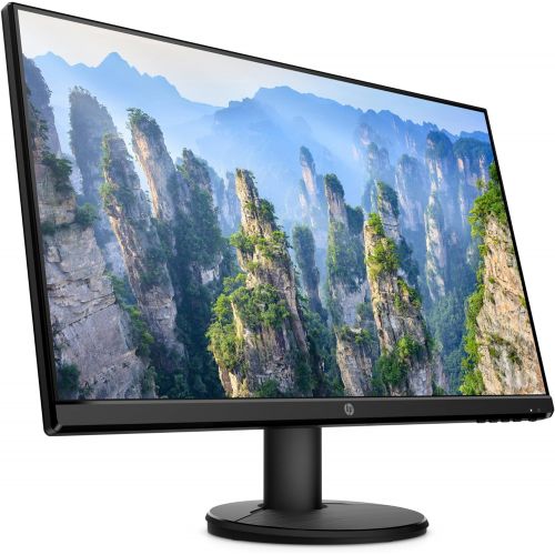 에이치피 HP V24i FHD Monitor 23.8-inch Diagonal Full HD Computer Monitor with IPS Panel and 3-Sided Micro Edge Design Low Blue Light Screen with HDMI and VGA Ports (9RV15AA#ABA)