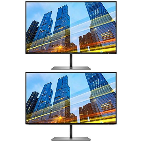 에이치피 HP Z27u G3 27 Inch IPS LED Backlit Monitor 2-Pack Bundle with QHD 2560 x 1440, Blue Light Filter, HDMI, DisplayPort, USB Type-C