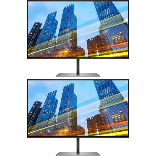 에이치피 HP Z27u G3 27 Inch IPS LED Backlit Monitor 2-Pack Bundle with QHD 2560 x 1440, Blue Light Filter, HDMI, DisplayPort, USB Type-C