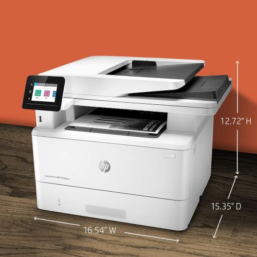 에이치피 HP LaserJet Pro MFP M428fdw Wireless Monochrome All-in-One Printer with built-in Ethernet & 2-sided printing, works with Alexa (W1A30A)