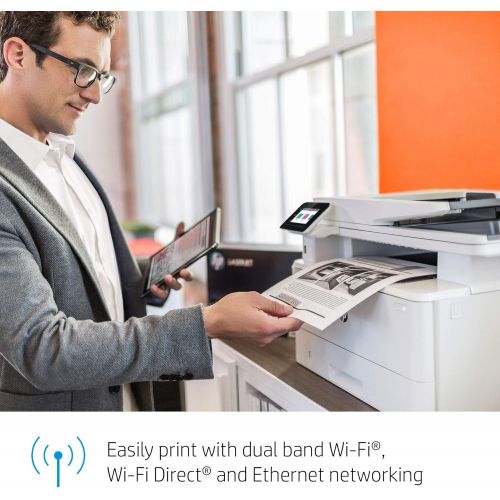 에이치피 HP LaserJet Pro MFP M428fdw Wireless Monochrome All-in-One Printer with built-in Ethernet & 2-sided printing, works with Alexa (W1A30A)