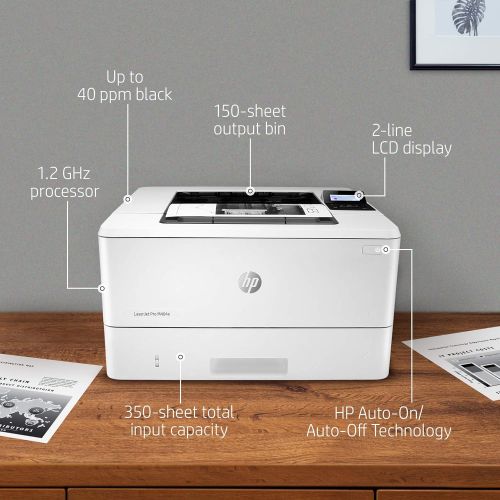 에이치피 HP LaserJet Pro M404n Monochrome Printer with built-in Ethernet (W1A52A)