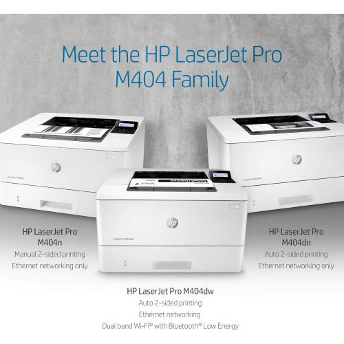 에이치피 HP LaserJet Pro M404n Monochrome Printer with built-in Ethernet (W1A52A)