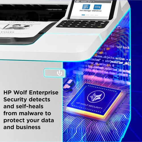에이치피 HP LaserJet Enterprise M406dn Monochrome Printer with built-in Ethernet & 2-sided printing (3PZ15A)