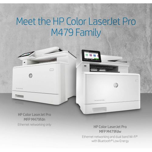 에이치피 HP Color LaserJet Pro Multifunction M479fdw Wireless Laser Printer with One-Year, Next-Business Day, Onsite Warranty, Works with Alexa (W1A80A)