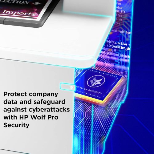 에이치피 HP Color LaserJet Pro Multifunction M479fdn Laser Printer with One-Year, Next-Business Day, Onsite Warranty, Works with Alexa (W1A79A) ? Built-in Ethernet