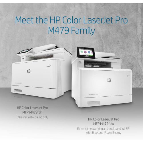 에이치피 HP Color LaserJet Pro Multifunction M479fdn Laser Printer with One-Year, Next-Business Day, Onsite Warranty, Works with Alexa (W1A79A) ? Built-in Ethernet