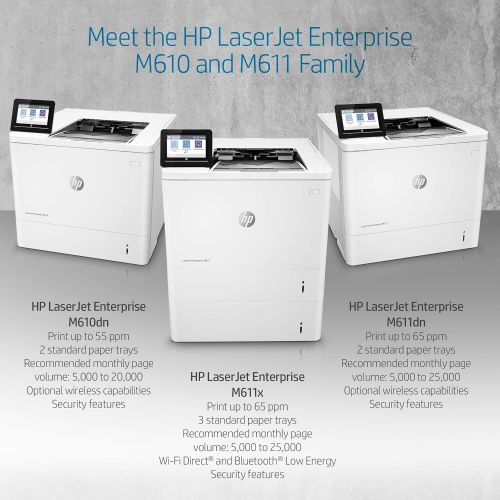 에이치피 HP LaserJet Enterprise M610dn Monochrome Duplex Printer (7PS82A)