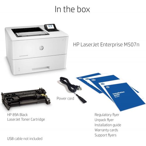 에이치피 HP LaserJet Enterprise M507n Monochrome Printer with built-in Ethernet (1PV86A)