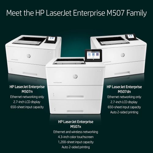 에이치피 HP LaserJet Enterprise M507n Monochrome Printer with built-in Ethernet (1PV86A)