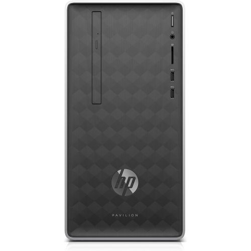 에이치피 HP 590-p0033w Pavilion Desktop i3-8100 3.6GHz 4GB RAM 1TB HDD Win 10 Home Ash Silver