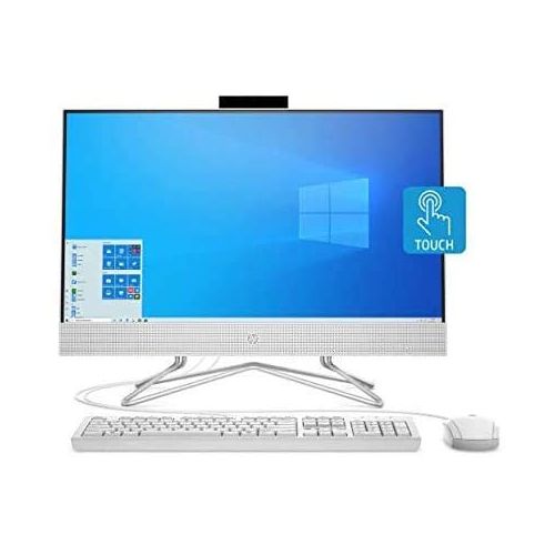 에이치피 HP 23.8 Touchscreen IPS FHD WLED-Backlit All-in-One Desktop, AMD Ryzen 3 3250U, 8GB RAM, 256GB PCIe SSD Boot + 1TB 7200rpm HDD, DVD-RW, WiFi, HDMI, Windows 10 Home, Wired Keyboard