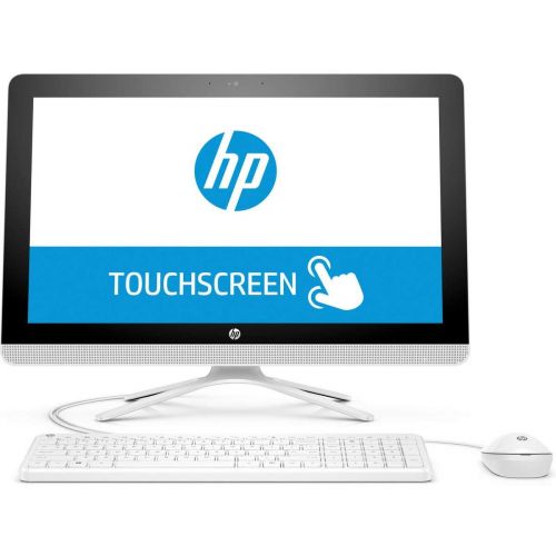 에이치피 2019 HP All-in-One 21.5 FHD Touchscreen High Performance Desktop PC, Intel Pentium Quad-Core Processor 4GB RAM 1TB HDD HDMI DVD WiFi Bluetooth Webcam Keyboard + Mouse Windows 10, S