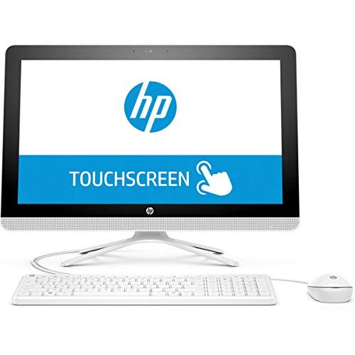 에이치피 2018 Newest HP All-in-One 21.5 Full HD IPS Touchscreen Desktop PC, Intel Pentium J3710 Quad-Core Processor 4GB RAM 1TB HDD HDMI DVD WiFi Webcam Keyboard + Mouse Windows 10 - Snow W