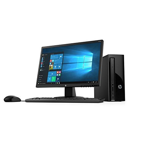 에이치피 2018 HP 270 21.5-Inch Full HD Display Slim Desktop PC, Intel Pentium G4560T Dual-Core Processor 4GB DDR4 RAM 1TB HDD DVD Writer WiFi HDMI VGA Keyboard + Mouse Windows 10