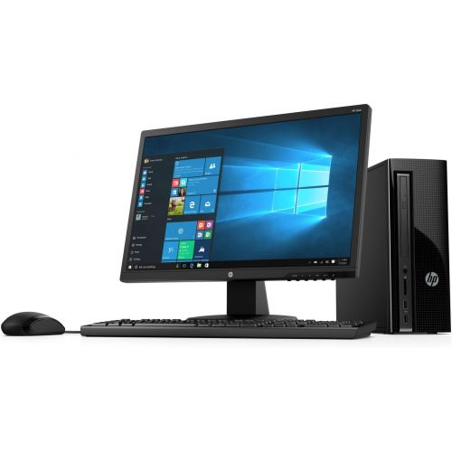 에이치피 2018 HP 270 21.5-Inch Full HD Display Slim Desktop PC, Intel Pentium G4560T Dual-Core Processor 4GB DDR4 RAM 1TB HDD DVD Writer WiFi HDMI VGA Keyboard + Mouse Windows 10