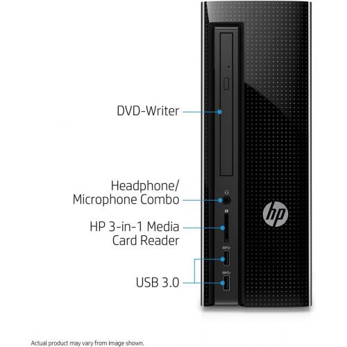 에이치피 2018 HP 270 21.5-Inch Full HD Display Slim Desktop PC, Intel Pentium G4560T Dual-Core Processor 4GB DDR4 RAM 1TB HDD DVD Writer WiFi HDMI VGA Keyboard + Mouse Windows 10