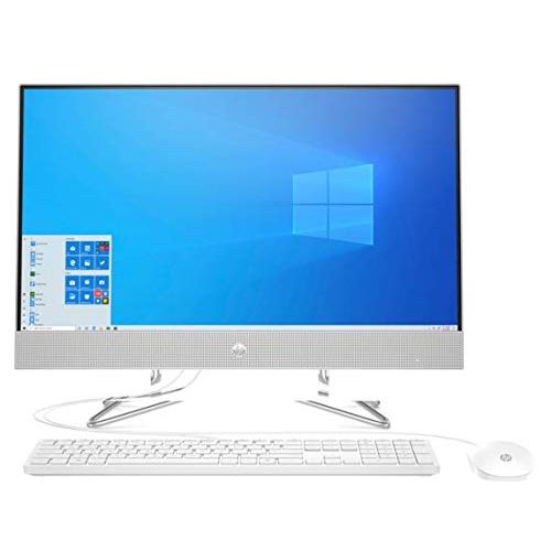 에이치피 HP Pavilion 27 Touch Desktop 512GB SSD 5TB HD (AMD Ryzen CPU with Four Cores and Max Boost 3.70GHz, 16 GB RAM, 512 GB SSD + 5 TB HD, 27-inch FullHD IPS Touch, Win 10 Pro) PC Comput