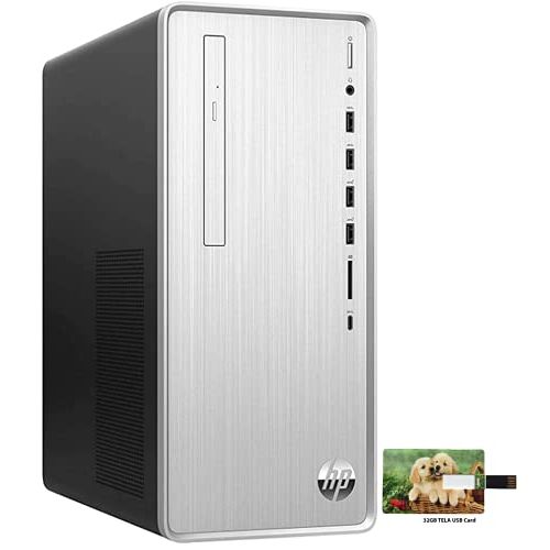 에이치피 Newest Hp Pavilion Gaming Desktop 10th Gen Intel Hexa-Core i5-10400F ( i7-8700T) 32GB RAM 2TB PCIe SSD + 1TB HDD AMD Radeon 550 2GB DisplayPort USB-C DVD-Writer,Windows 10 Pro, 32G