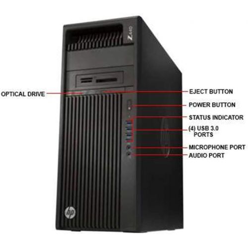 에이치피 2019 HP Workstation Z440 Business Desktop Computer, Intel Xeon E5-1607 v4 3.1GHz Quad-Core, 8GB DDR4 RAM, 1TB SSD, DVDRW, No Graphics Included, 8X USB 3.0, Keyboard & Mouse, Window