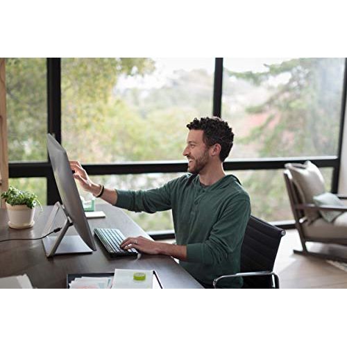 에이치피 HP Pavilion 24-b223w 23.8 All-in-One PC, Intel Core i3-7100T, 6GB Memory, 1TB Hard Drive, Wireless Keyboard and Mouse, Windows 10