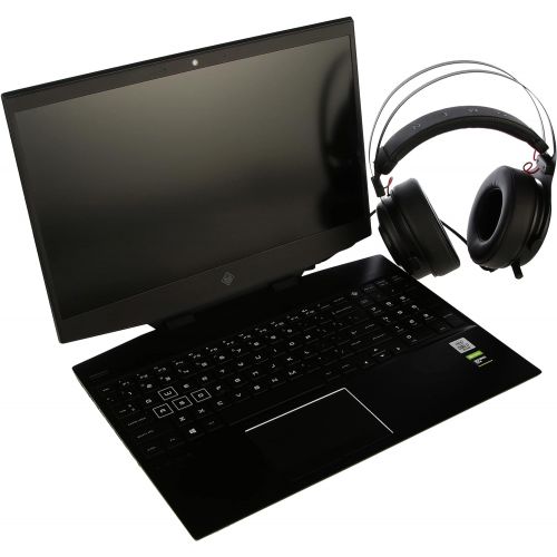 에이치피 HP OMEN 15.6 FHD IPS Premium Gaming Laptop Intel Core i7-10750H 16GB RAM 512GBSSD +1TBHDD NVIDIA GeForce GTX 1660 Ti Backlit Keyboard Windows 10 with Mouse and Headset Bundle