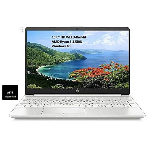 에이치피 HP 15.6 HD Micro-Edge WLED-Backlit Laptop Computer, AMD Ryzen 3 3250U, 12GB DDR4, 1TB HDD + 128GB SSD, Webcam, Bluetooth, WiFi, HDMI, Windows 10, Google Classroom Compatible, ABYS