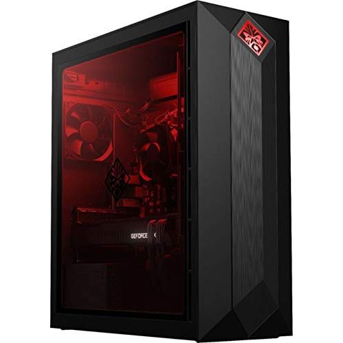 에이치피 2019 HP Omen Obelisk Gaming Desktop Computer, 8th Gen Intel Hexa-Core i7-8700 up to 4.6GHz, 16GB DDR4 RAM, 2TB 7200 RPM HDD + 256GB SSD, GeForce RTX 2080 8GB, 802.11ac WiFi, Blueto