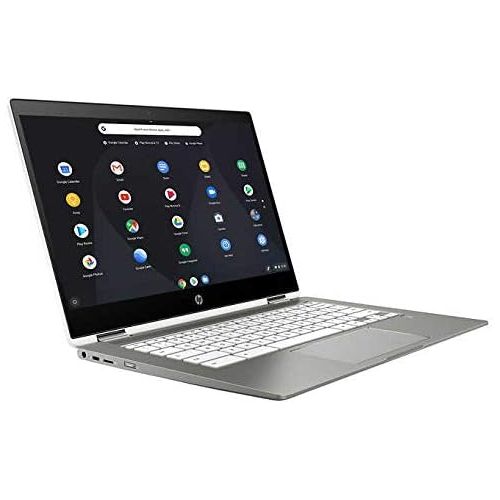 에이치피 Newest HP x360 2-in-1 14 Touch-Screen Chromebook Laptop Intel Pentium Silver N5000 4GB RAM 64GB eMMC SSD Intel UHD Graphics Chrome OS with Wireless Mouse Bundle