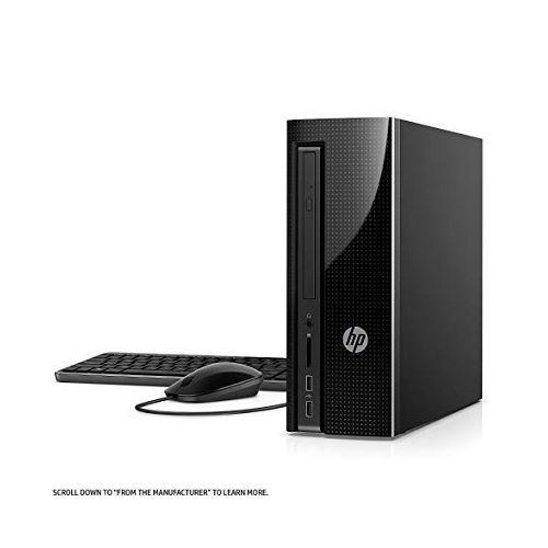 에이치피 2018 HP Slim 270 High Performance Desktop Tower, Intel Celeron G3930 Processor, 4GB DDR4 Memory, 500GB 7200RPM Hard Drive, DVD, WiFi, Bluetooth, Keyboard and Mouse, Windows 10