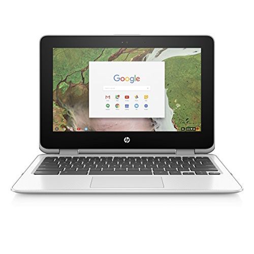 에이치피 HP Chromebook x360 11-inch Laptop with 360-degree Hinge, Intel Celeron N3350 Processor, 4 GB RAM, 32 GB eMMC Storage, Chrome OS (11-ae110nr, Snow White)
