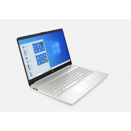 에이치피 HP 2021 Premium 15.6 HD Laptop Computer, 2 Core AMD Athlon Silver 3050U 2.3 GHz, 8GB RAM, 128GB SSD, Webcam, Bluetooth, Wi-Fi, HDMI, Windows 10 S, Silver, Wireless Mouse, Sleeve, R