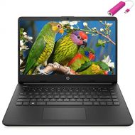 HP 14 Laptop Computer, AMD Athlon Gold 3150U up to 3.3GHz, 4GB DDR4 RAM, 128GB SSD, 802.11AC WiFi, Bluetooth 5.0, Webcam, HDMI, Type-C, Black, Windows 10 S, Type-C HUB