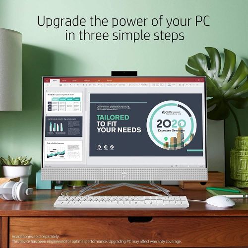 에이치피 HP 27 All in One Desktop Computer 27?FHD IPS Touchscreen Display AMD Hexa-Core Ryzen 5 4500U (Beats i7-8550U) 32GB DDR4 512GB SSD Keyboard Mouse Webcam Win 10 + HDMI Cable