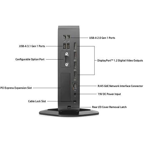 에이치피 HP t740 Thin Client - AMD Ryzen V1756B Quad-core (4 Core) 3.25 GHz - 8 GB RAM DDR4L SDRAM - 128 GB Flash - AMD Radeon Vega 8 - Gigabit Ethernet - Windows 10 IoT Enterprise (English