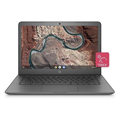 에이치피 HP Chromebook 14-inch Laptop with 180-Degree Hinge, Touchscreen Display, AMD Dual-Core A4-9120 Processor, 4 GB SDRAM, 32 GB eMMC Storage, Chrome OS (14-db0060nr, Chalkboard Gray)