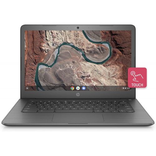 에이치피 HP Chromebook 14-inch Laptop with 180-Degree Hinge, Touchscreen Display, AMD Dual-Core A4-9120 Processor, 4 GB SDRAM, 32 GB eMMC Storage, Chrome OS (14-db0060nr, Chalkboard Gray)