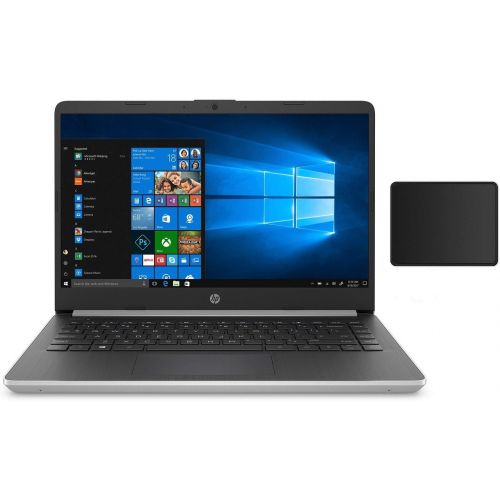 에이치피 HP 14 Inch HD WLED-Backlight Business Laptop Intel Core i3-1005G1 8GB DDR4 RAM 256GB SSD WiFi Bluetooth HDMI Windows 10 Home S Silver with Mouse Pad Bundle