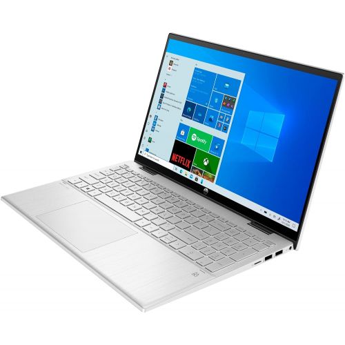 에이치피 HP Pavilion x360 2-in-1 Flip Laptop, 15.6 Full HD Touchscreen, 11th Gen Intel Core i5-1135G7 Quad-Core Processor, 16GB RAM, 512GB SSD, Webcam, WiFi, Windows 10 Home, KKE Mousepad,