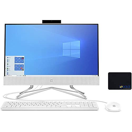 에이치피 2021 HP 22 All in One Desktop, 22 FHD Display, Intel Celeron G5905T Processor, 8GB DDR4 Memory, 512GB PCIe NVMe M.2 SSD, Pop-up Webcam, DVD-RW, USB Wired Mouse & Keyboard, Windows