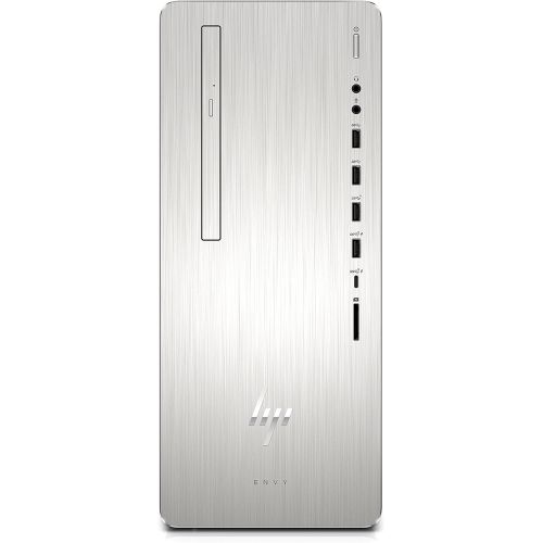 에이치피 HP Envy Desktop Computer, Intel Core i7-8700, NVIDIA GeForce GTX 1060, 16GB RAM, 2TB Hard Drive, 256GB SSD, Windows 10 (795-0050, Silver)