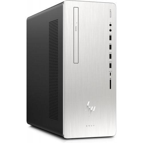 에이치피 HP Envy Desktop Computer, Intel Core i7-8700, NVIDIA GeForce GTX 1060, 16GB RAM, 2TB Hard Drive, 256GB SSD, Windows 10 (795-0050, Silver)